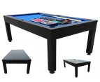 7FT POOL TABLE WITH DINING TABLE TOP SNOOKER BILLIARD TABLE