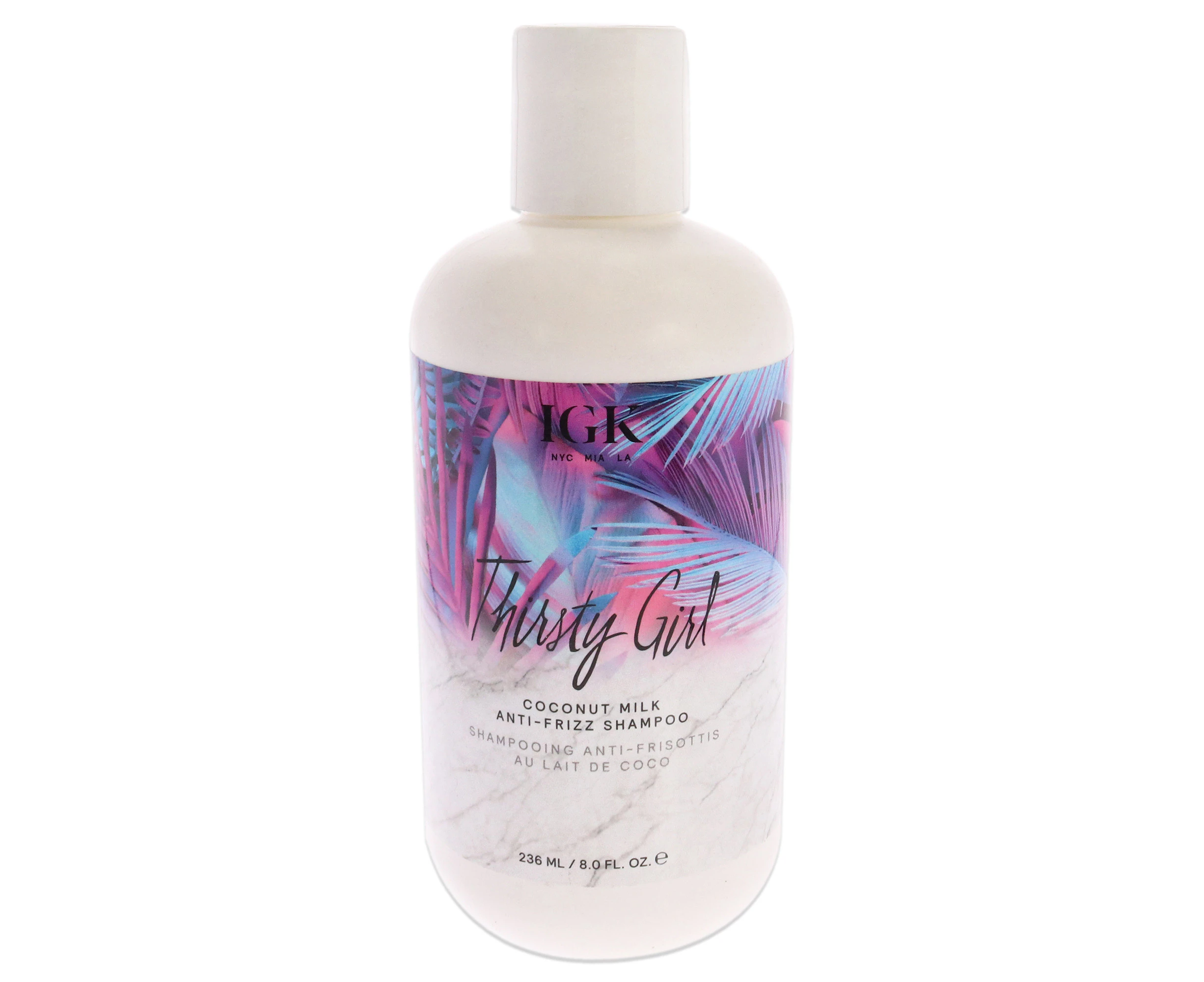 Thirsty Girl Coconut Milk Anti-Frizz Shampoo by IGK for Unisex - 8 oz Shampoo