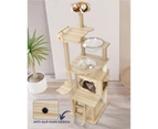 Alopet Cat Trees Scratching Post Scratcher Tower Condo House Furniture Wooden 174cm