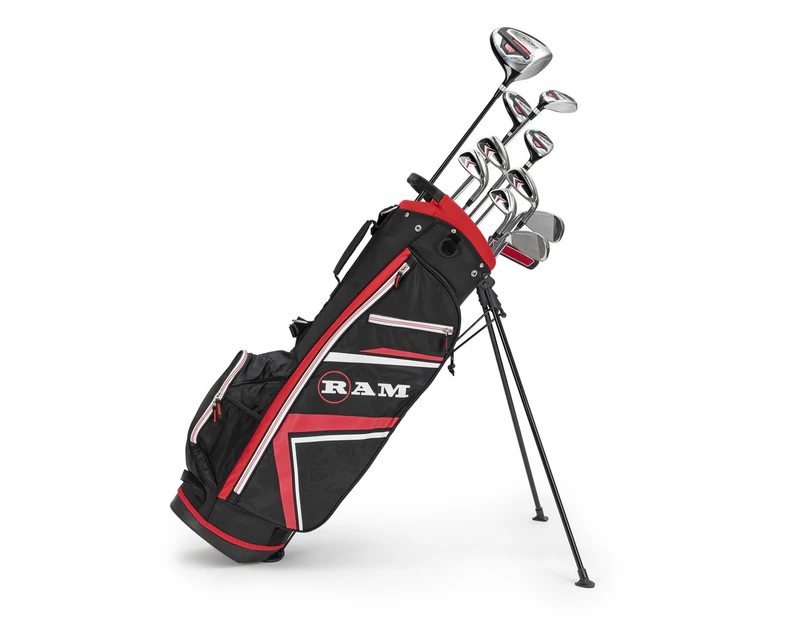 Ram Golf Accubar Plus Golf Clubs Set - Graphite Woods and Steel Shaft Irons - Mens Right Hand