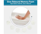 BJWD 60*35cm Memory Foam Pillow Neck Pillows Contour Rebound Cushion Support Soft Pain Relief-(Grey)