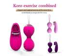 Pink Purple 10 Speed Vibrating Kegel Remote Vibrator Ben Wa Balls - Purple