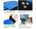 Pet Dog Cat Grooming Cleaning Magic Glove Hair For Dirt Remover Deshedding Brush - Green Right Glove