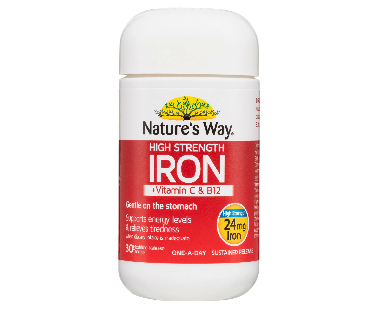 Nature's Way High Strength Iron 30 Tablets