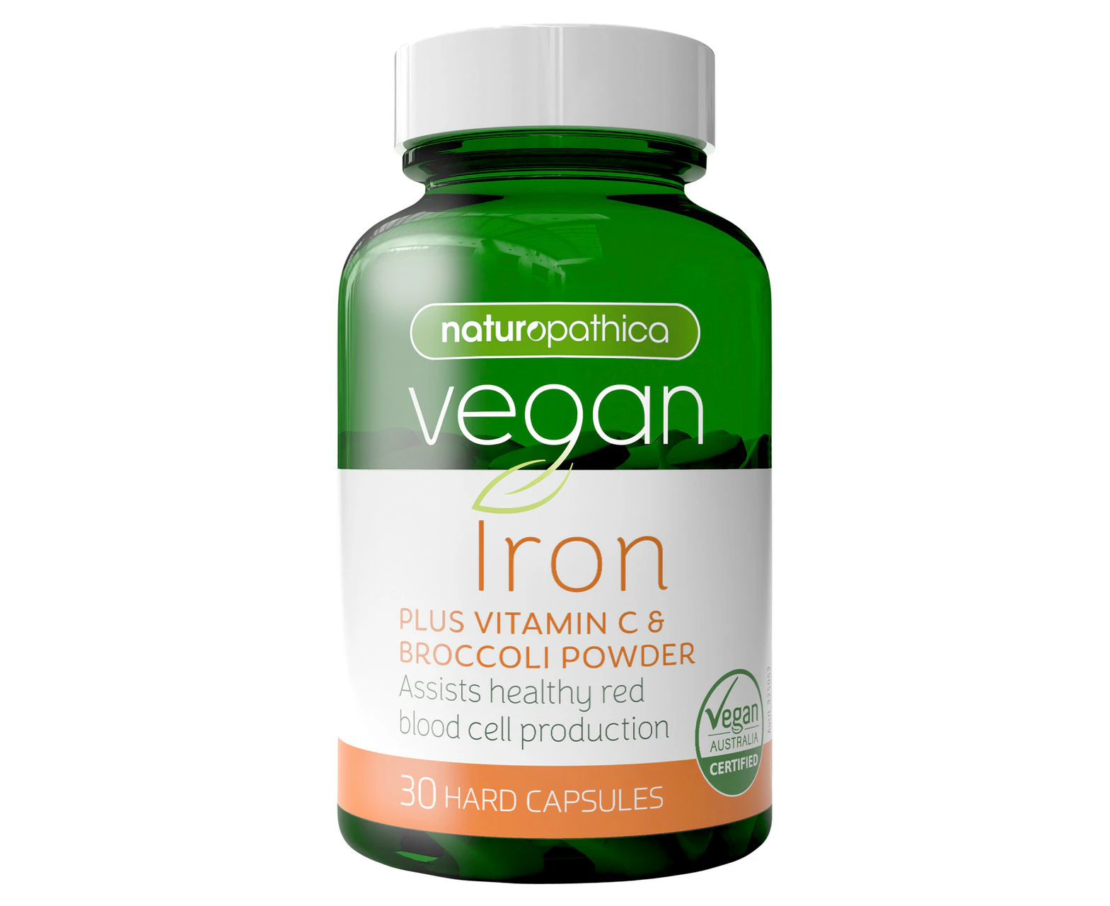 Naturopathica Vegan Iron Plus Vitamin C & Broccoli Powder 30s