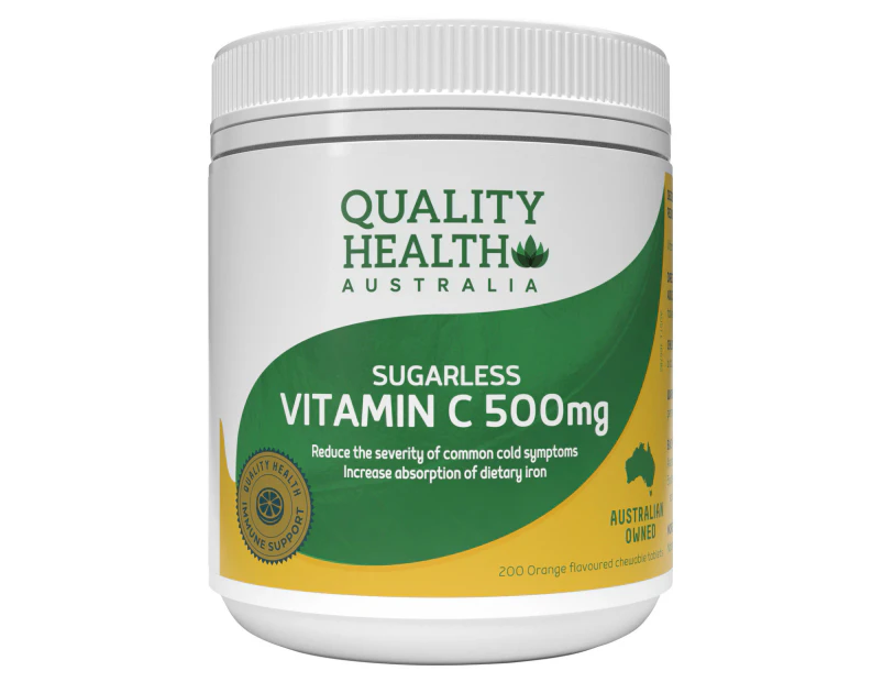 Quality Health Australia Sugarless Vitamin C 500mg 200s