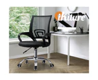 Oikiture Office Gaming  Chair Computer Mesh Chairs Executive Foam Seat Black