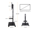 UNHO Heavy Duty Mobile TV Stand Mount Bracket Universal 32-70" inch TV Trolley with Wheels
