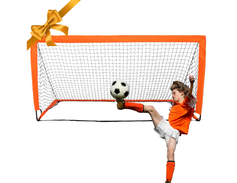 ADVWIN Portable Soccer Goal Quick Set Up football Net for Backyard Games and Training Goals for Kids and Youth Soccer Practice