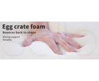 Dreamz Bedding Mattress Spring King Single Premium Bed Top Foam Medium Soft 21CM - White,Grey
