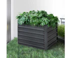 Lambu Garden Bed Planter Raised Coated Steel Vegetable Beds 100x100x77cm Square