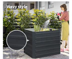 Lambu Garden Bed Planter Raised Coated Steel Vegetable Beds 100x100x77cm Square