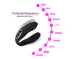 10 Speed Wearable Couples Vibrator G Spot Clitoris Sex Toy Black Purple - Purple