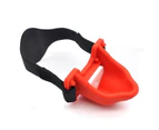 Silicone Urinal Mouth Gag Submissive Bondage Head Harness Bdsm Piss Fetish - Red