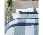 Amsons Pure Cotton Bedspread Set - Blue Box