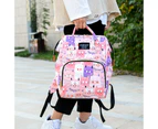 Cute Colourful Multifunctional Backpack Nappy Bag - Light Yellow