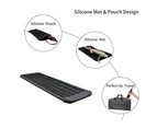 Silicone Heat Resistant Travel Bag Portable Heatproof Mat - Grey