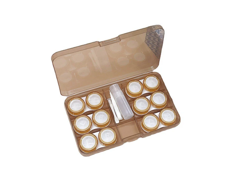 New 6 Pairs Large Contact Lens Storage Box Portable Travel Contact Lens Case For Makeup Beauty Pupil Box Tweezer Stick Container