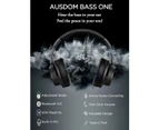 AUSDOM BASS ONE Wireless Headphones Active Noise Cancelling Headphones with Super Deep Bass Bluetooth 5.0 Headphones Headset