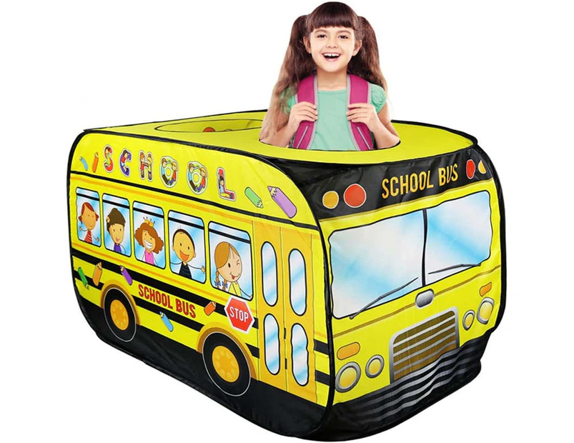 GEERTOP Kids Pop Up Play Tent Foldable for Indoor and Outdoor-School Bus