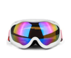 GEERTOP Double Layer Ski Goggles OTG Anti-fog UV Protection Snowboard Goggles-White/Purple