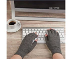 GEERTOP Arthritis Compression Gloves Women Men Pressure Health Care Fingerless Gloves-Gray