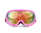 GEERTOP Double Layer Ski Goggles OTG Anti-fog UV Protection Snowboard Goggles-PinkFrame