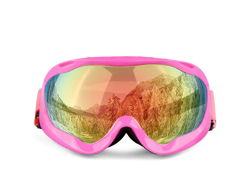 GEERTOP Double Layer Ski Goggles OTG Anti-fog UV Protection Snowboard Goggles-PinkFrame