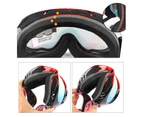 GEERTOP Double Layer Ski Goggles OTG Anti-fog UV Protection Snowboard Goggles-RedBlack/Blue