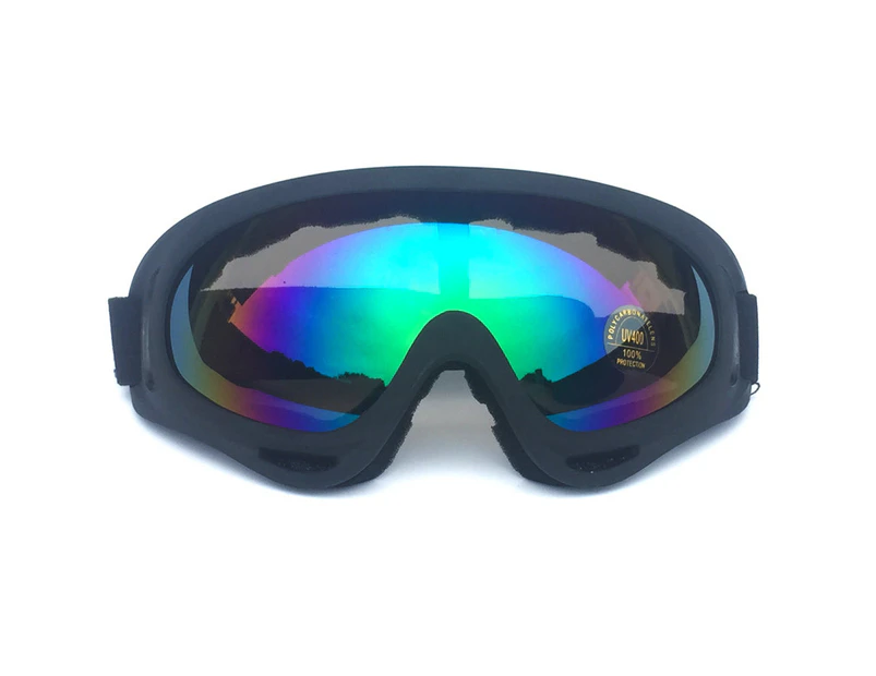 GEERTOP Ski Goggles with Wind Dust UV 400 Protection for Teens Kids Adults-BlackFrame/Color