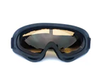 GEERTOP Ski Goggles with Wind Dust UV 400 Protection for Teens Kids Adults--BlackFrame/Brown