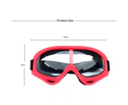 GEERTOP Ski Goggles with Wind Dust UV 400 Protection for Teens Kids Adults-RedFrame/Clear