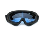 GEERTOP Ski Goggles with Wind Dust UV 400 Protection for Teens Kids Adults-BlackFrame/Blue