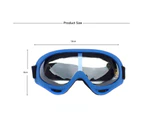 GEERTOP Ski Goggles with Wind Dust UV 400 Protection for Teens Kids Adults-BlueFrame/Clear