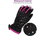 GEERTOP Women Winter Ski Gloves Waterproof Windproof Snowboard Gloves for Cold Weather-Blue