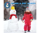 GEERTOP Kids Snow Gloves Waterproof Insulated Thickening Warm Ski Gloves-Yellow
