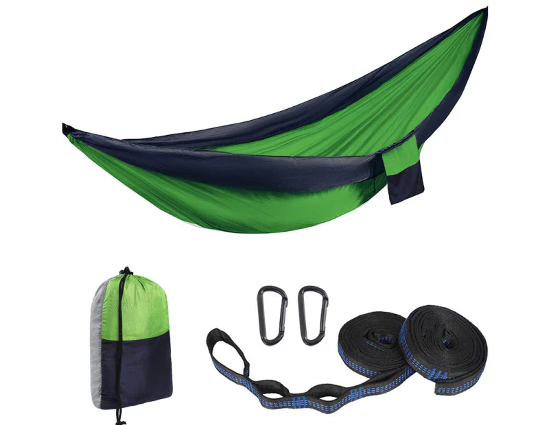 GEERTOP Camping Portable Hammocks with 2 Tree Straps for Travel Beach Backyard-3ColorGreen