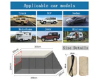 GEERTOP Portable Car Awning Sun Shelter with Mosquito Net for Camping-OffWhite