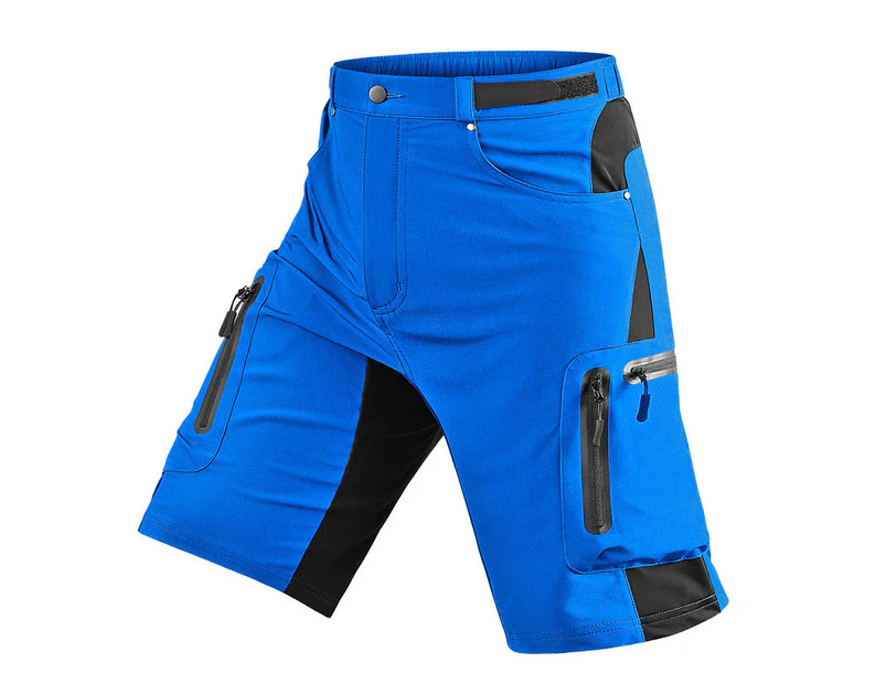 GEERTOP Mens Outdoor Quick Dry Stretchy Shorts for Camping Hiking-Blue