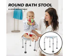 Adjustable Bath Shower Stool Height Adjustable Chair Seat Rotating Swivel Round