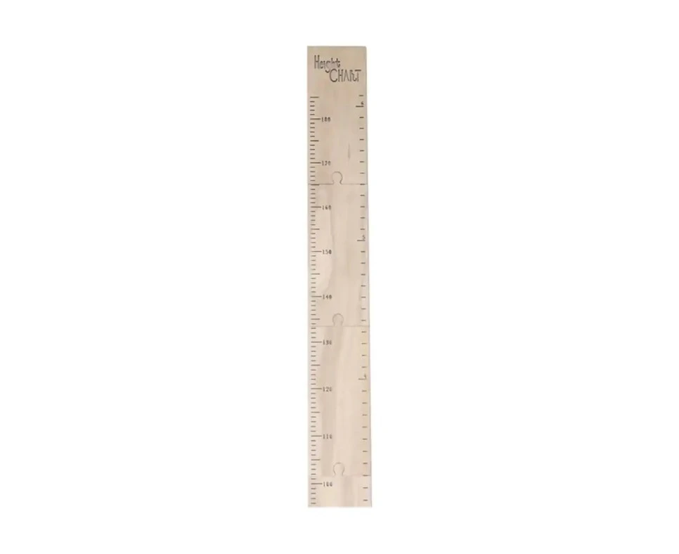 Hard Wooden Children Kids Height Chart Growth Ruler Wood Jigsaw Gift Long 210cm