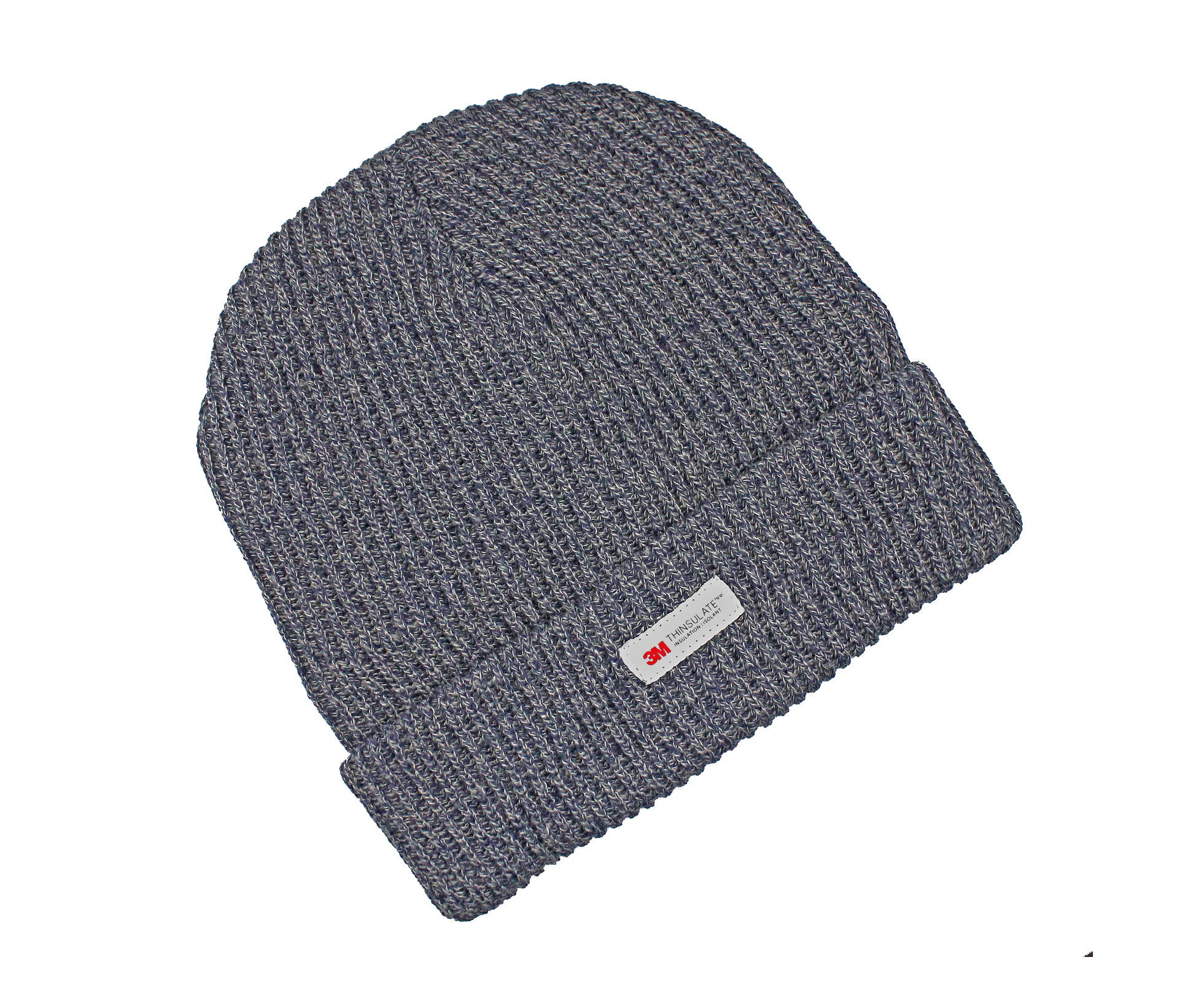 3M Thinsulate Beanie Hat Warm Winter Cap Pull On Thermal Snow in Navy Marle