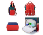 Separate Dry And Wet Multi Functional Nappy Bag - Red Green Blue