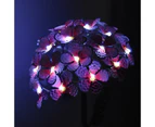 Artificial Hydrangea Flower Led Solar Light Garden Lighting - Red
