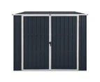 Metal Shed With 2 Doors Garden Furniture Tool Equipment Storage House Galvanised