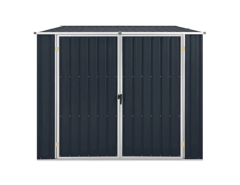 Metal Shed With 2 Doors Garden Furniture Tool Equipment Storage House Galvanised