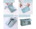 8 Pcs Travel Storage Packing Organizers  Luggage Packing Cubes,Blue(One Free Giveaway As Seen On Photo)