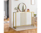 Oikiture Marble Dinning Table Console Table