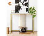 Oikiture Marble Dinning Table Console Table