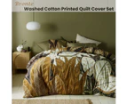 Accessorize Bronte Washed Cotton Printed Quilt Cover Set